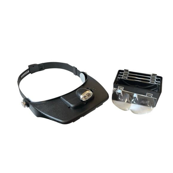 Adjustable Head Strap Magnifier Light Multiple Lenses Model 95890 - Picture 1 of 5